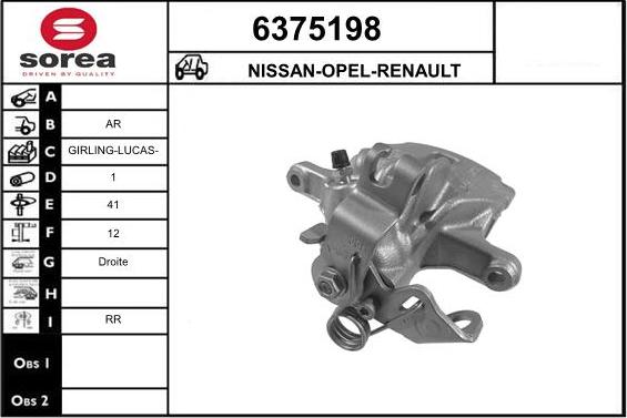 STARTCAR 6375198 - Спирачен апарат vvparts.bg