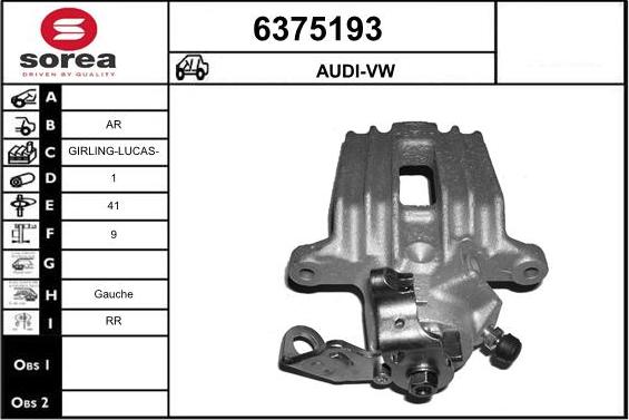 STARTCAR 6375193 - Спирачен апарат vvparts.bg