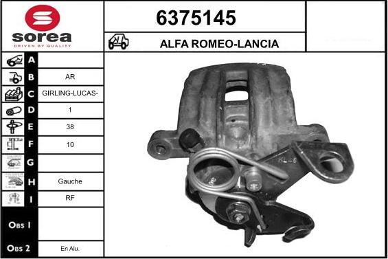 STARTCAR 6375145 - Спирачен апарат vvparts.bg