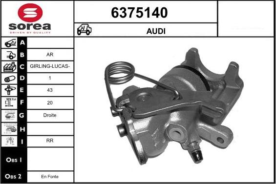 STARTCAR 6375140 - Спирачен апарат vvparts.bg