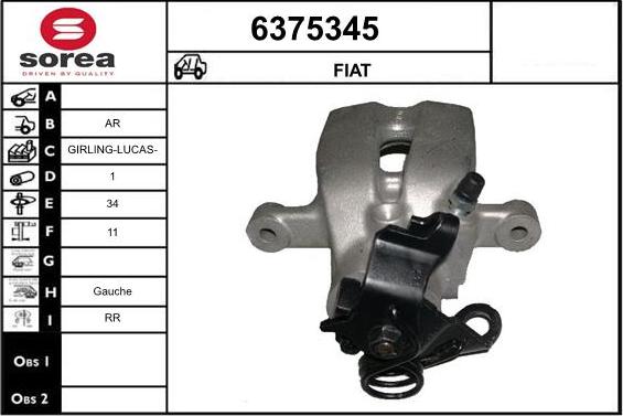 STARTCAR 6375345 - Спирачен апарат vvparts.bg