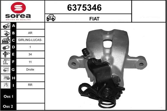 STARTCAR 6375346 - Спирачен апарат vvparts.bg