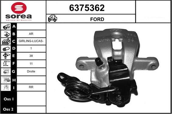 STARTCAR 6375362 - Спирачен апарат vvparts.bg