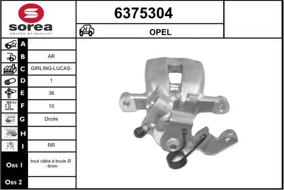 STARTCAR 6375304 - Спирачен апарат vvparts.bg