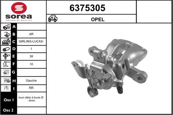 STARTCAR 6375305 - Спирачен апарат vvparts.bg