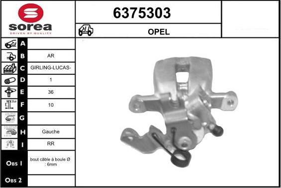 STARTCAR 6375303 - Спирачен апарат vvparts.bg