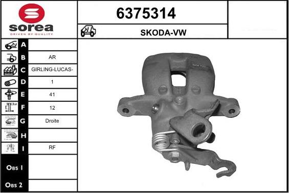 STARTCAR 6375314 - Спирачен апарат vvparts.bg