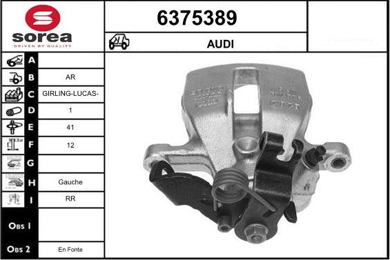 STARTCAR 6375389 - Спирачен апарат vvparts.bg