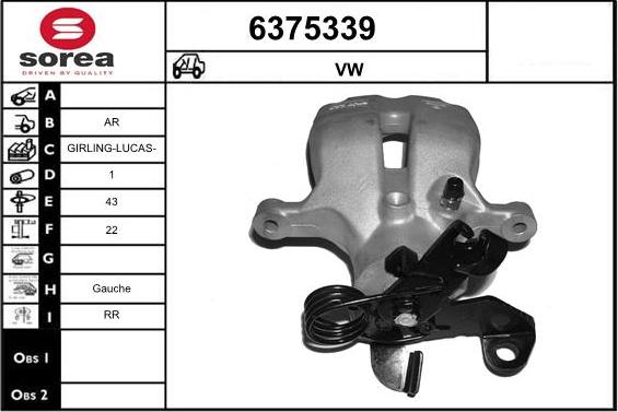 STARTCAR 6375339 - Спирачен апарат vvparts.bg