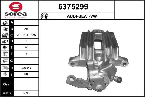 STARTCAR 6375299 - Спирачен апарат vvparts.bg