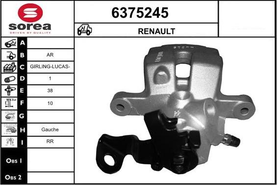 STARTCAR 6375245 - Спирачен апарат vvparts.bg