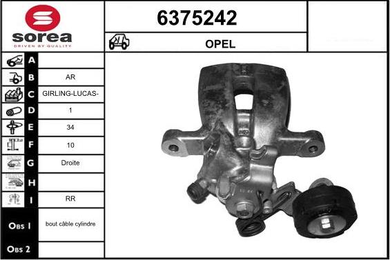 STARTCAR 6375242 - Спирачен апарат vvparts.bg