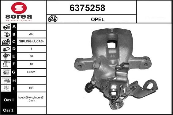 STARTCAR 6375258 - Спирачен апарат vvparts.bg