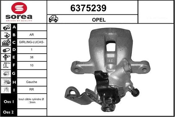 STARTCAR 6375239 - Спирачен апарат vvparts.bg