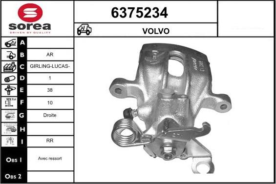 STARTCAR 6375234 - Спирачен апарат vvparts.bg