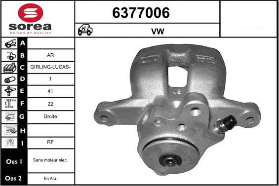 STARTCAR 6377006 - Спирачен апарат vvparts.bg