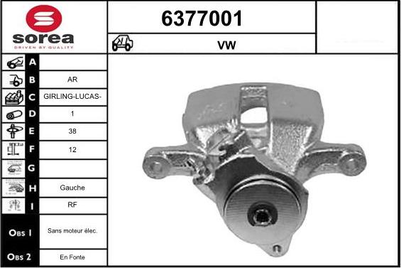 STARTCAR 6377001 - Спирачен апарат vvparts.bg