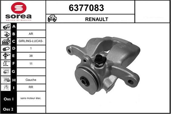 STARTCAR 6377083 - Спирачен апарат vvparts.bg