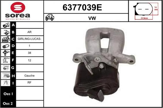 STARTCAR 6377039E - Спирачен апарат vvparts.bg