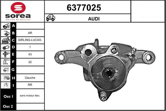 STARTCAR 6377025 - Спирачен апарат vvparts.bg