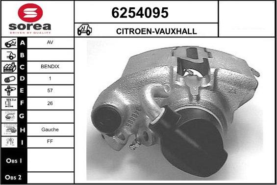 STARTCAR 6254095 - Спирачен апарат vvparts.bg