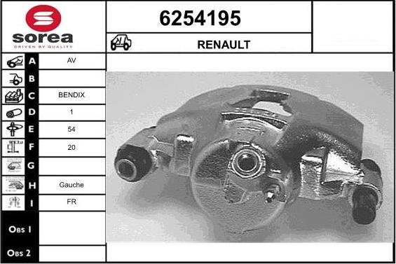 STARTCAR 6254195 - Спирачен апарат vvparts.bg