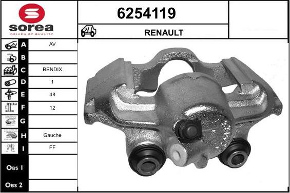 STARTCAR 6254119 - Спирачен апарат vvparts.bg