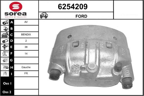 STARTCAR 6254209 - Спирачен апарат vvparts.bg