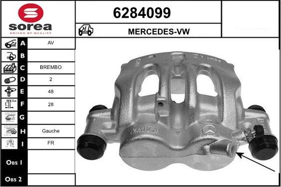 STARTCAR 6284099 - Спирачен апарат vvparts.bg