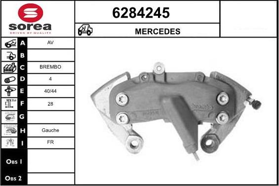 STARTCAR 6284245 - Спирачен апарат vvparts.bg