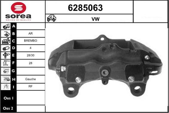 STARTCAR 6285063 - Спирачен апарат vvparts.bg