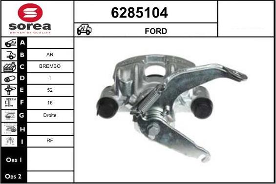 STARTCAR 6285104 - Спирачен апарат vvparts.bg