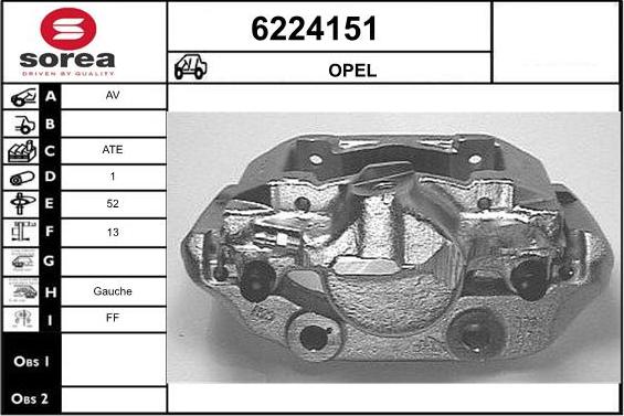 STARTCAR 6224151 - Спирачен апарат vvparts.bg