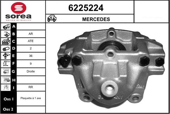 STARTCAR 6225224 - Спирачен апарат vvparts.bg