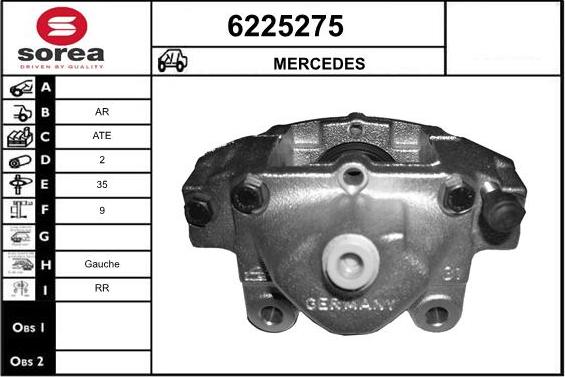 STARTCAR 6225275 - Спирачен апарат vvparts.bg