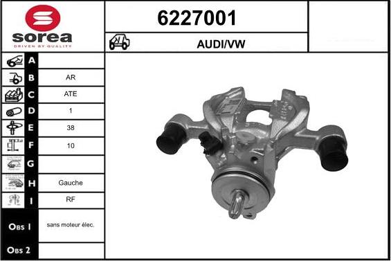 STARTCAR 6227001 - Спирачен апарат vvparts.bg