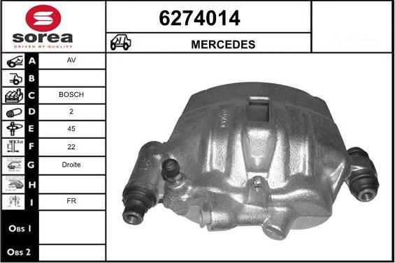 STARTCAR 6274014 - Спирачен апарат vvparts.bg