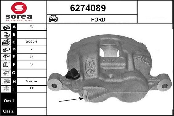 STARTCAR 6274089 - Спирачен апарат vvparts.bg