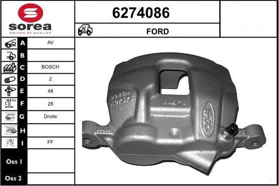 STARTCAR 6274086 - Спирачен апарат vvparts.bg