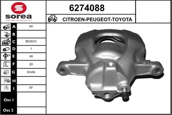 STARTCAR 6274088 - Спирачен апарат vvparts.bg