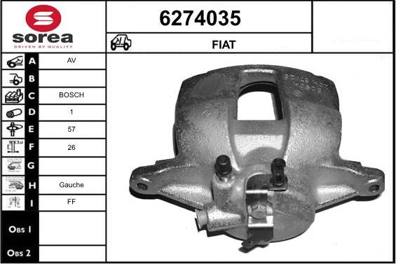 STARTCAR 6274035 - Спирачен апарат vvparts.bg