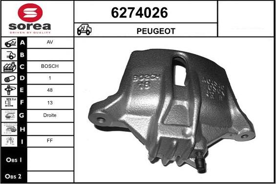 STARTCAR 6274026 - Спирачен апарат vvparts.bg