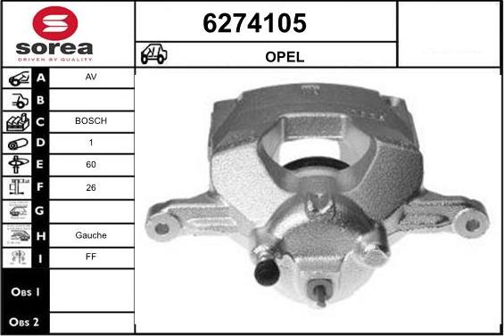 STARTCAR 6274105 - Спирачен апарат vvparts.bg