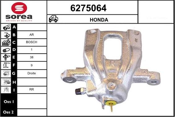 STARTCAR 6275064 - Спирачен апарат vvparts.bg