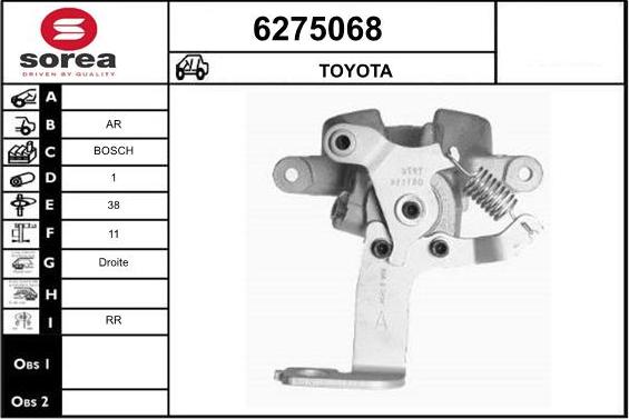 STARTCAR 6275068 - Спирачен апарат vvparts.bg