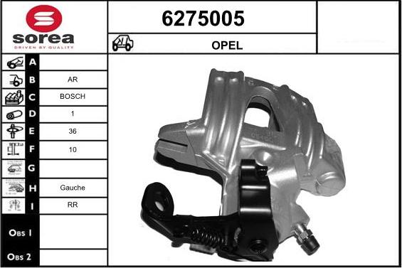 STARTCAR 6275005 - Спирачен апарат vvparts.bg