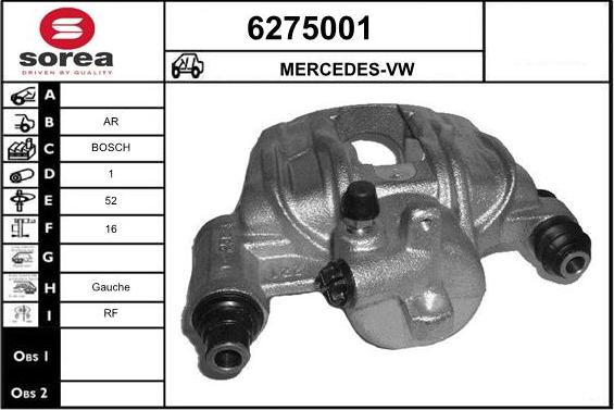 STARTCAR 6275001 - Спирачен апарат vvparts.bg