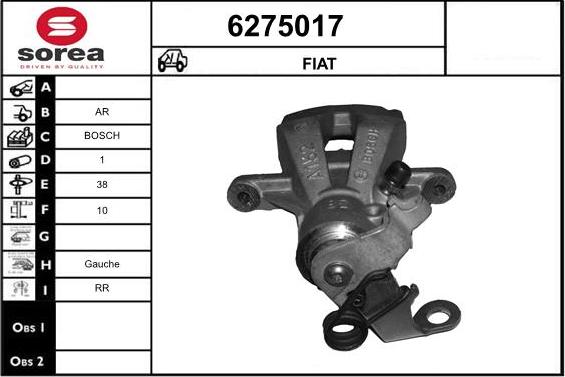 STARTCAR 6275017 - Спирачен апарат vvparts.bg