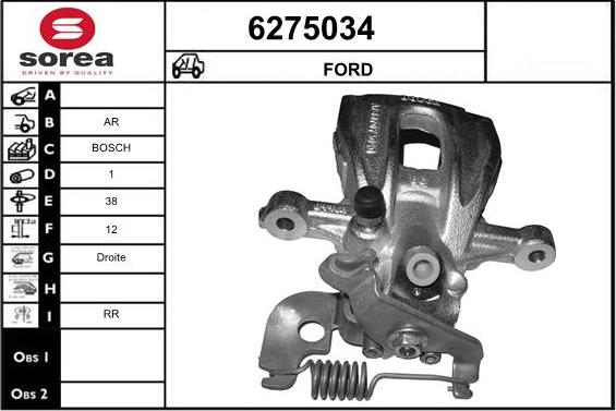 STARTCAR 6275034 - Спирачен апарат vvparts.bg