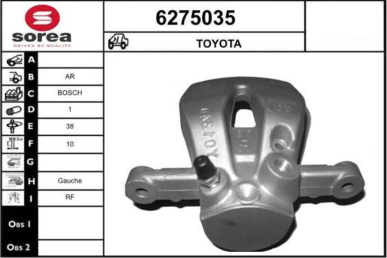 STARTCAR 6275035 - Спирачен апарат vvparts.bg